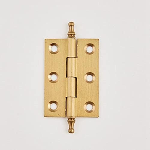 GANFANREN 5 Бр Мат Месинг Декоративни Панти за вратите на гардероба Злато (Размер: 62 мм)