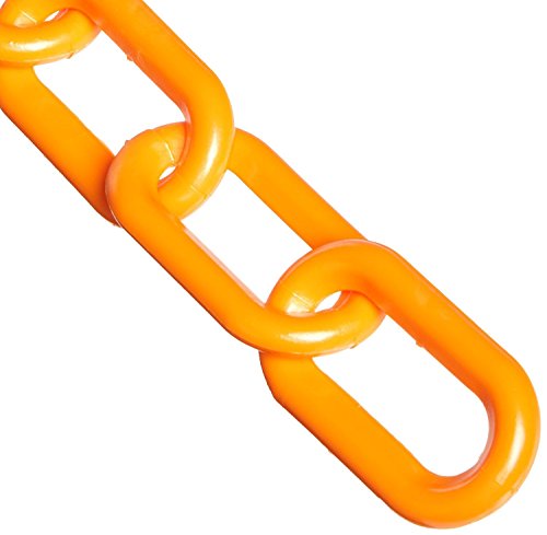 Пластмасов Барьерная верига Mr. Chain, Защитни Оранжев цвят, диаметър на ниво 2 инча, дължина 50 фута (50012-50)