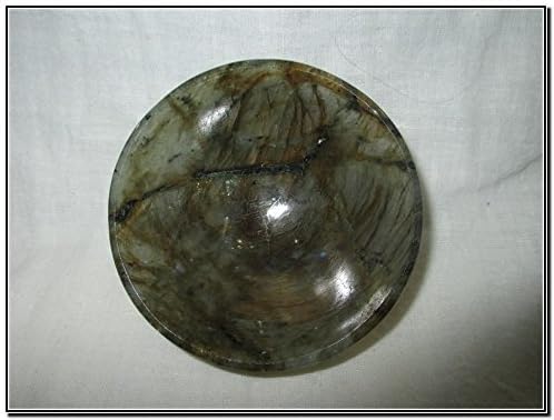 Купа от Естествен Labradorite 3Голям Скъпоценен Камък Огромен Кристал Олтара Ръчно изработени, Тава За Изцеление