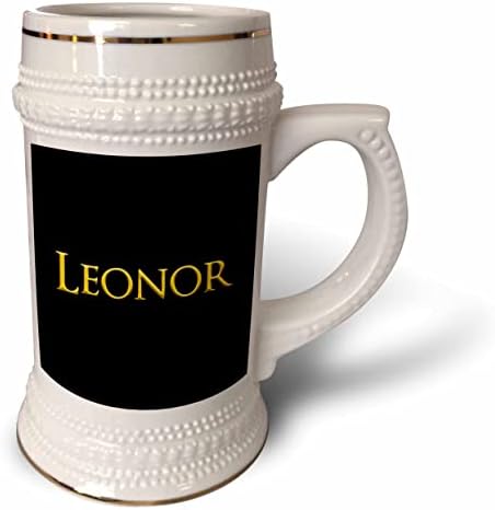 3дРоза Леонор красиво момиче, детско американското име. Жълто черните. - Стъклена чаша с 22 грама (stn-361918-1)