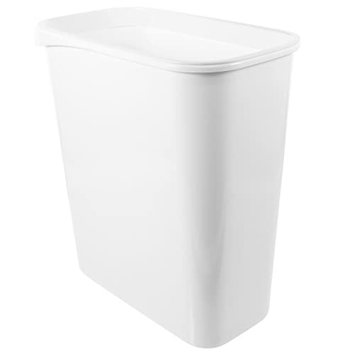 Кофа за боклук ABECEL, Овално Тоалетен Правоъгълно кошче за Боклук (Цвят: бял)