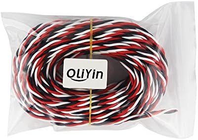 OliYin 32 фута САМ FUTABA Цвят на 22 22AWG 60 Ядра Серво удължителен кабел Усукана Тел за Радиоуправляемой Модели