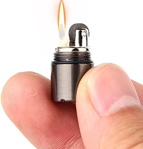 Мини-Запалка - Ключодържател за запалки - Водоустойчив стартер за запалване на огън - Мини-инструмент за оцеляване, инструмент