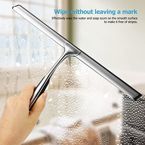 BESTonZON Чистачка за миене на прозорци Универсален Стъргало за душ за Стъклени врати и душ (5 бр., 11,5), Чистачки за душ с Взаимозаменяеми