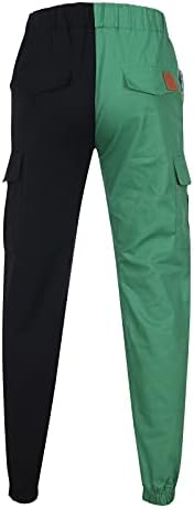 MIASHUI Дълги Еластични Панталони Памук Свободни Ежедневни Панталони в стил Мозайка, Спортни Панталони, Модерни, Мъжки Панталон, Мъжки