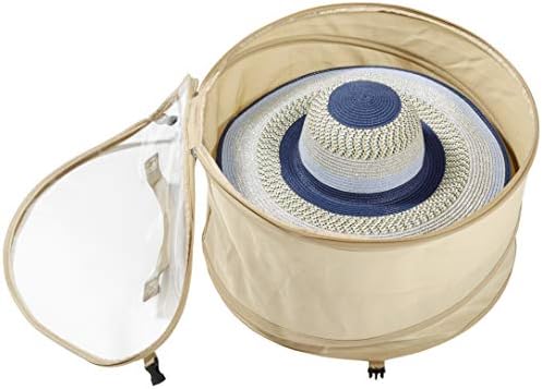 TIURE Large Шапка Pop Up Bag Чанта за съхранение и пътуване за големи кръгли шапки и кепок се Разширява и предпазва от прах и мръсотия идеален