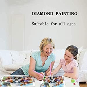 Комплекти диамант живопис ICECHEN за начинаещи възрастни и деца, Комплекти за рисуване Крави с Диаманти за възрастни, Комплекти