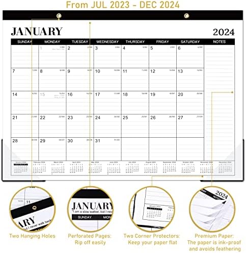 Настолен календар 2023-2024 - 2023-2024 Настолен календар, юли 2023 - декември 2024, 18 Месеца Настолен / Стенен Календар 2 в 1,16,8