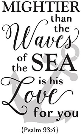 По-силни вълни - Котва - Шаблони Псалм 93: 4 - 2 част от StudioR12 | за многократна употреба шаблон от mylar | се Използва