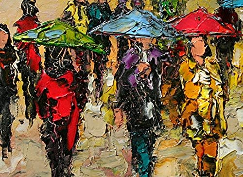 (ПРОДАДЕНИ) Прогноза за времето за днес - градски дъжд от световно известния художник Андре Длухоса