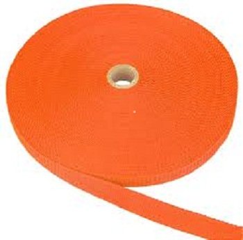 Високоефективен уретановый Плосък ремък, ширина 1 сантиметър дължина от 10 фута, оранжево