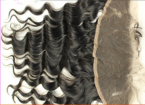 DaJun Hair 6A лейси закопчалката отпред 13 4, европейската обемна вълна за коса, естествен цвят (марка: DaJun)