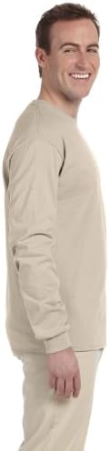 Мъжка тениска Gildan с Ултра Дълъг ръкав и ръкавели от Ребристого трикотаж в рубчик