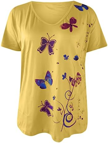дамски летни блузи, Дамски Летни Блузи с къс ръкав за Леггинсов, Пуловер Свободно, Намаляване, Блуза, Риза с Гофрированным