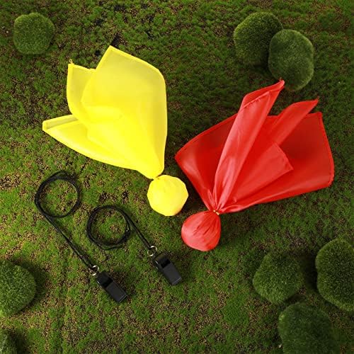 Футбол комплект наказателни квадратчетата Skylety 8 парчета Червено-Жълти Хвърляне на футболни флагчета за вечерни аксесоари и 4