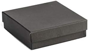 Кутии за бижута SSWBasics черен на цвят, с хлопковым пълнител - 3½ x 3½ x 1 - Калъф от 100