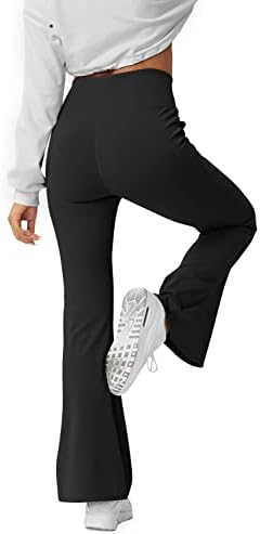 Дамски Разкроена панталони За йога HEGALY - Перекрещивающиеся Разкроена Гамаши, Мазни Меки Спортни Ежедневни Панталони с висока талия