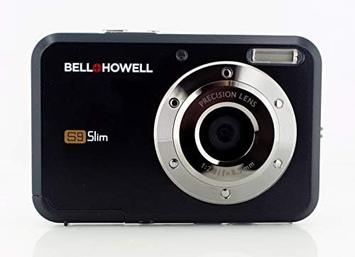 Тънка 12-мегапикселова цифрова камера Bell + Howell S9 с 8-кратно цифрово увеличение и 2,7-инчов LCD екран