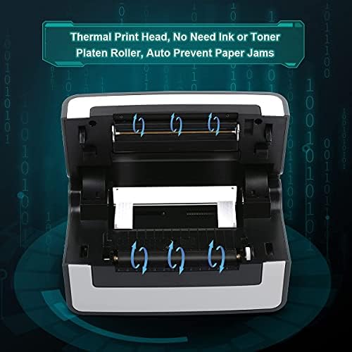 Термотрансферен печат на етикети, Принтер за етикети за доставка с 4x6 етикети, по 100 бр., Търговска Директен термотрансферен печат,