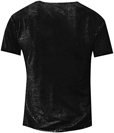 Мъжки ризи RTRDE Тъмно Сив цвят С 3D Принтом, Градинска Ежедневни Дрехи С Къс Ръкав и принтом Копчета, Основни Тениски