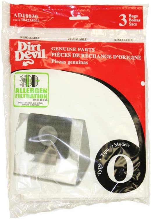 Вакуумни торби за алергени Dirt Devil Type O (6 опаковки), AD10030