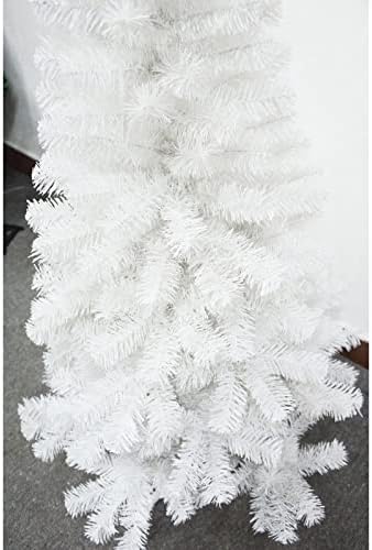 LJFLI Коледно Дърво Бяло PVC Симулационно Коледна Украса на Дърво Изкуствени Коледни Декорации за Вкъщи