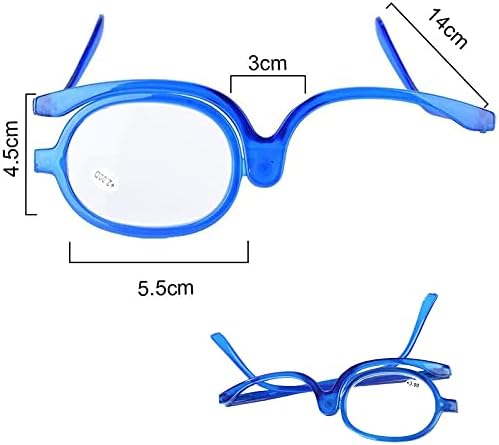 NSWD Очила За грим на очите, Увеличителни Очила За грим, Очила За грим на очите, Сгъваеми Очила за четене козметика с откидывающимися
