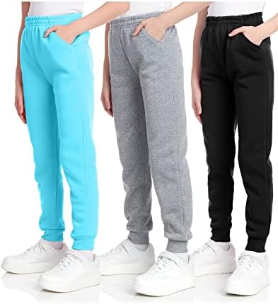 Спортни панталони за момичета с Кони Айлънд – 3 серии Активни флисовых панталони за джогинг с джобове - Спортни панталони за момичета (5-16