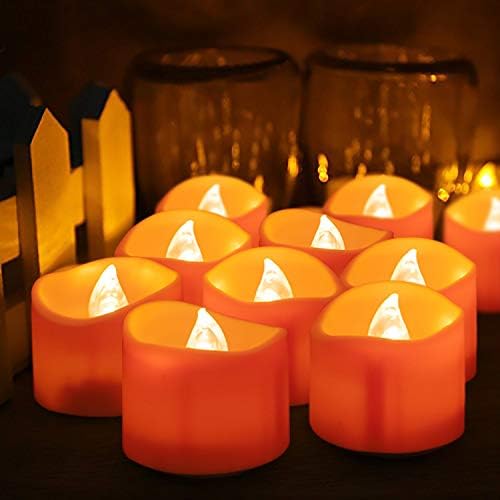 Хелоуин, 12 Опаковки led фенерче във формата на Тиква, Джак-O-Фенер, Малки Оранжеви Блестящо Супени Гирлянди, за Хелоуин,