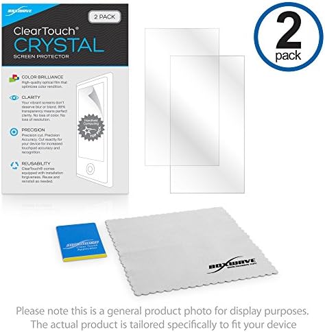 Защитно фолио BoxWave, съвместима с AbraxSys Corporation PC-PM-215 - ClearTouch Crystal (2 опаковки), филм с висока разделителна способност