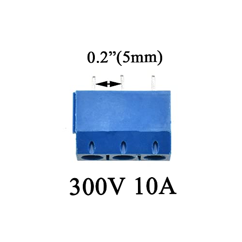 Завийте на печатната платка Hahiyo Женски 300V 10A Определяне на клеммной подложки 3 на контакт със стъпка 5 мм Такса за свързване