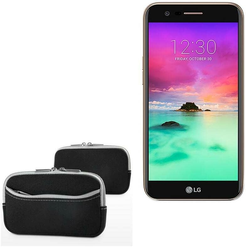 Калъф BoxWave, който е съвместим с LG K10 (Case by BoxWave) - Мек гащеризон с джоб, Мека чанта, Неопреновый чанта, джоб на ръкава за