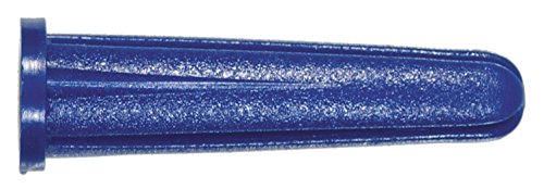 Тънки Пластмасови Котва на Hillman Group 370336 Син цвят, 6-8 X 3/4 инча, 100 бр. в опаковка