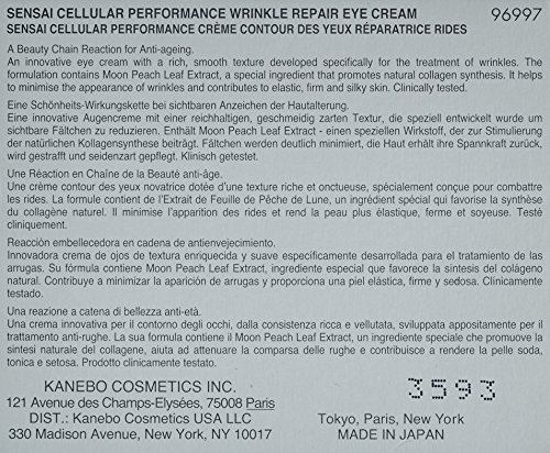 Крем за очи Kanebo Sensai Cellular Performance За премахване на бръчки Около очите 15 мл / 0,5 мл