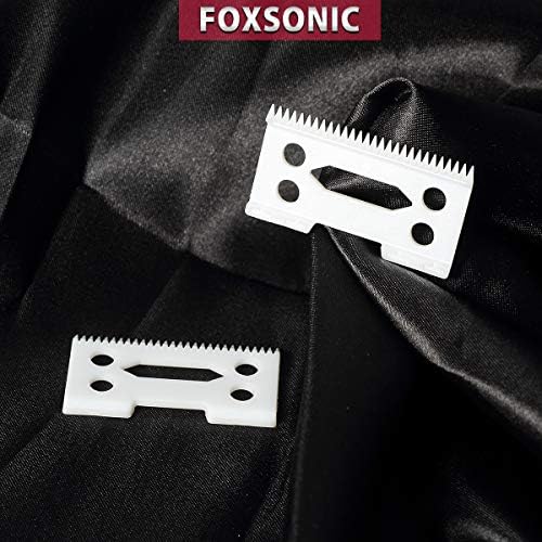 Професионален Керамични Остриета за подстригване FOXSONIC с 2 дупки, Керамични Остриета за подстригване с 2 Дупки, Сменяеми Керамични Ножове