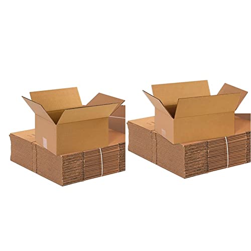 СКОРОСТНА Кутия за доставка от САЩ Среден размер 12 L x 10W x 6H, 25 Опаковки от гофриран картон, Кутия за инструменти & Partners