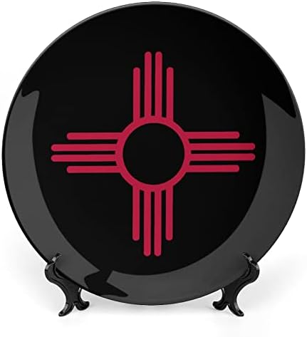 Символ на Слънцето на Ню Мексико Персонализирани Костен Порцелан Индивидуални Керамични Декоративни Плочи Домашна Кръгла