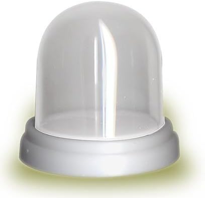 Националният Художествен занаят® Малък Прозрачен Пластмасов купол на дисплея с Подвижна основа (Pkg/10)