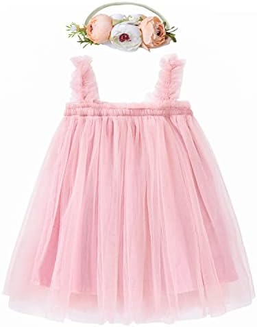 LZH/ Многослойни дрехи За Малките Момичета, Фатиновые Рокли за Първия Рожден Ден за Момичета, Рокля Пакетче Принцеса Без Ръкави