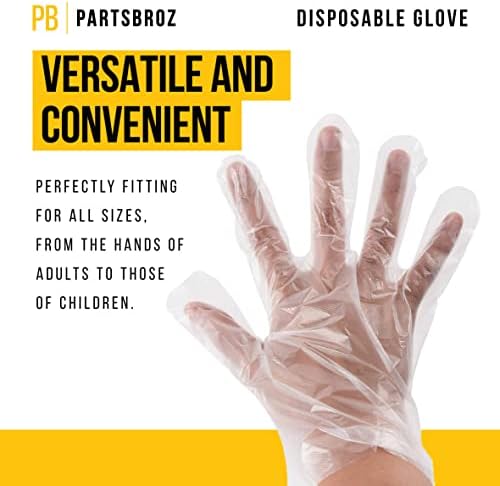 Пластмасови Безопасни Еднократна Ръкавица за ремонт PartsBroz | 1 бр. | Един размер | Модел PB-15