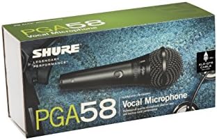 Динамичен микрофон Shure PGA58 - Ръчен микрофон за вокал с кардиоидным звукоснимателем, дискретни ключ за включване / изключване,