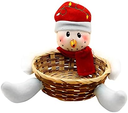 Коледна Кошница за Бонбони, Коледна Кошница за Снежен човек, Кутия за бижута, Бижута за Подарък, Фигурки, Коледни Украси, Стадо 2er (A,
