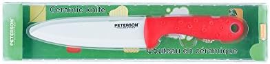 Керамичен Нож Peterson Housewares CE0956002B-6 с Керамично острие, 6 инча, Червен