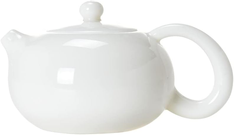Дэхуа бял порцелан чайник една кана чай набор от simple德化白瓷茶壶单壶茶具简约中式大号功夫泡茶壶陶瓷小西施壶