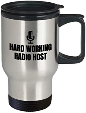 Подарък Радиоведущему - Забавен подарък Радиоведущему - Чаша За пътуване Радиоведущей - Трудолюбив Радиоводещ - Радиоводещ