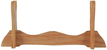 Поставка за плотове от дърво sleeri Katana, Притежател на настолен дисплей с меч от масивно дърво - Дървена Поставка За Ножа,