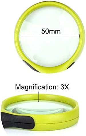 KNOXC Magnifiers, 3-Кратна Ръчна Лупа с увеличително стъкло с висока разделителна способност, Лесна Лупа, без изкривяване за четене