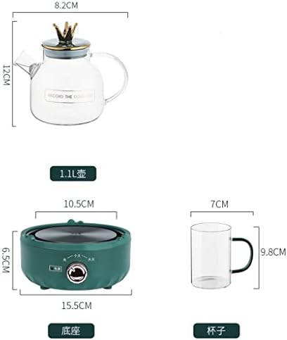n/a Чай в Скандинавски стил с Подгряващата основа, Домакински Топлоустойчива Стъклена кана за следобеден цвете чай (Цвят: A, Размер: