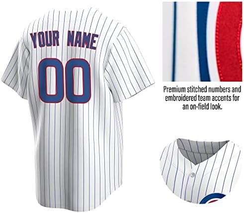 Обичай бейзбол Чикаго, Изработени по поръчка бейзболна Фланелка с Персонализирани с вашето име и номер, Персонални бейзболни
