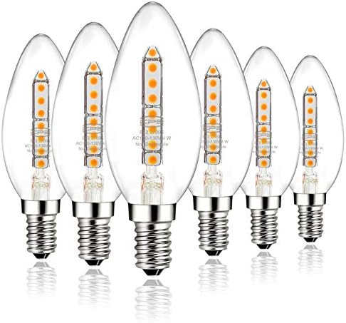 CP3 E12 Led лампа-Канделябр 40 Вата в еквивалент, без регулиране на яркостта, 4 W 400ЛМ, лампа-Свещ, 360-Градусная Осветителна
